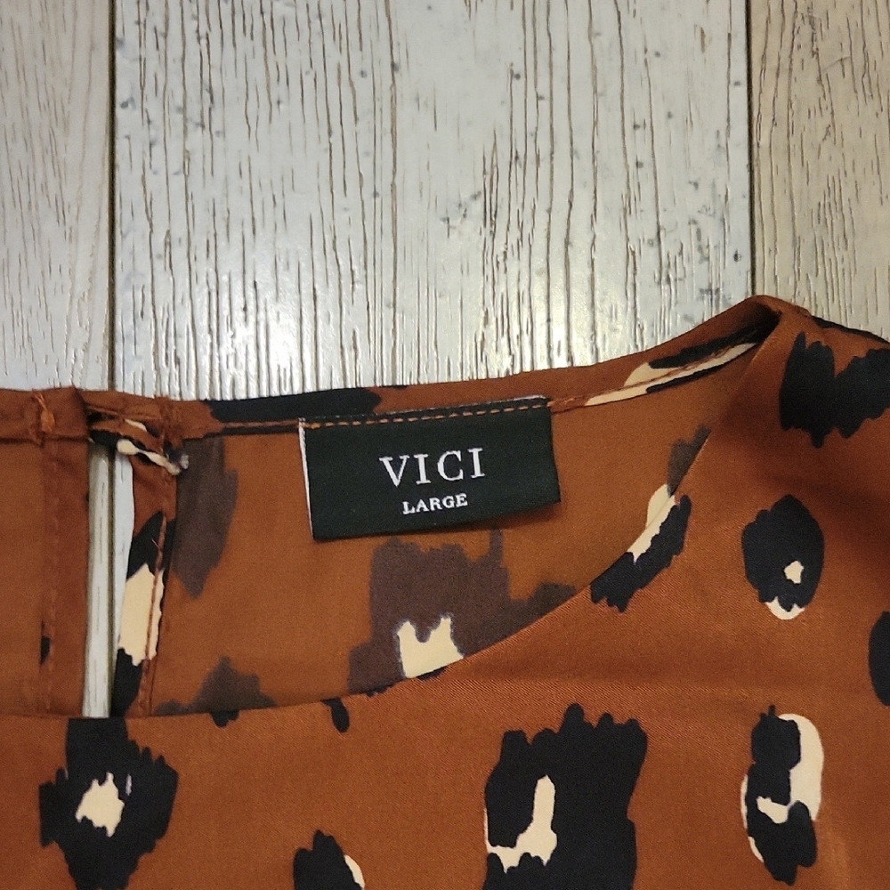 Vici Brown Leopard Print Dress Super Cute!! - Picture 2 of 6